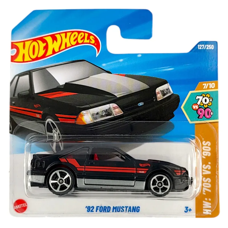 Mattel Hot Wheels - Αυτοκινητάκι HW: ΄70s Vs ΄90s, 92 Ford Mustang (7/10) HYY68 (5785)