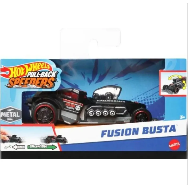 Mattel Hot Wheels - Pull-Back Speeders, Fusion Busta HPR83 (HPR70/HPT04)