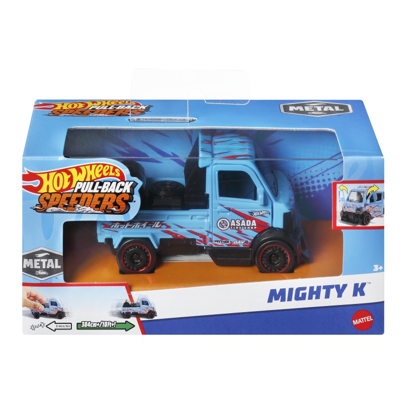 Mattel Hot Wheels - Pull-Back Speeders, Mighty K HPR77 (HPR70/HPT04)