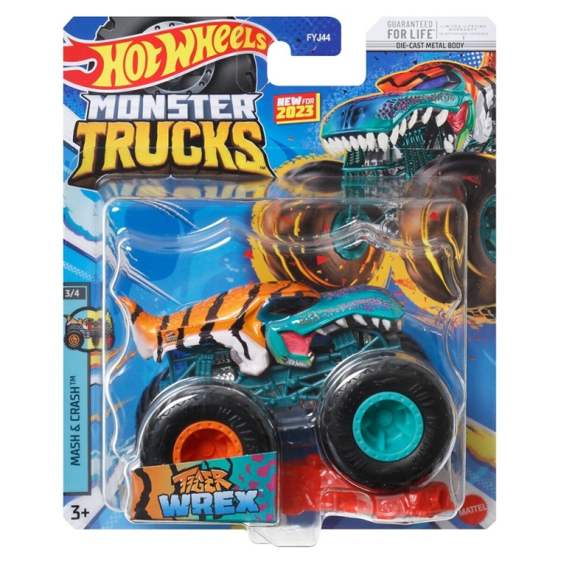 Mattel Hot Wheels - Monster Trucks, Tiger Wrex HLT06 (FYJ44)