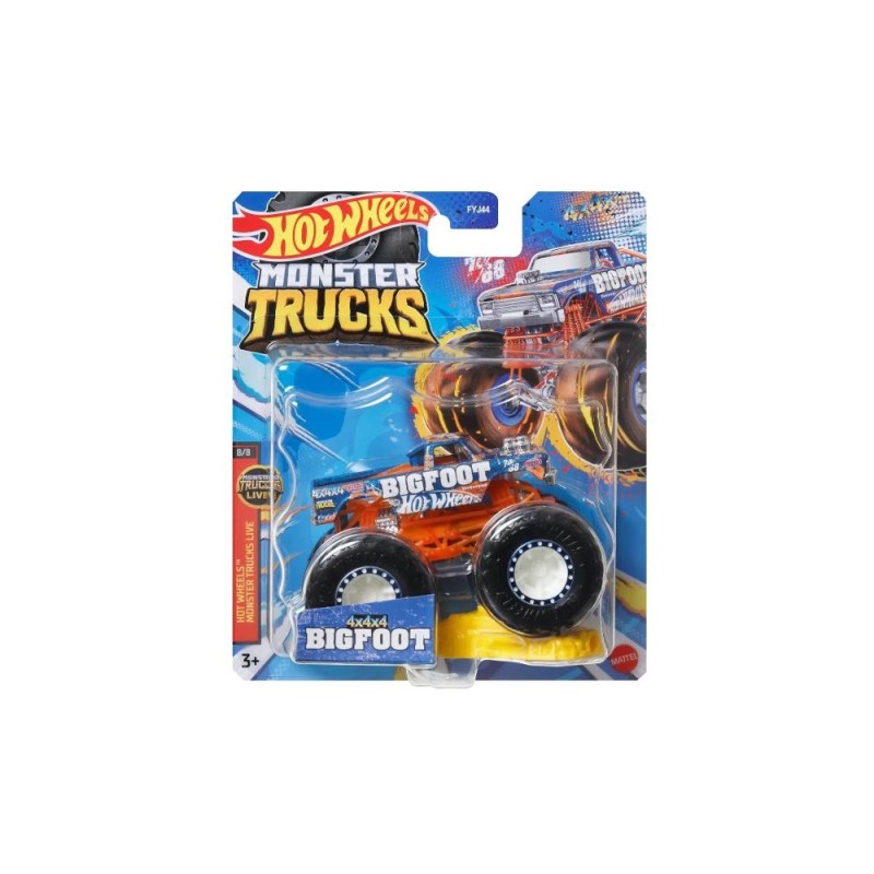 Mattel Hot Wheels - Monster Trucks, 4x4x4 Big Foot HNW26 (FYJ44)