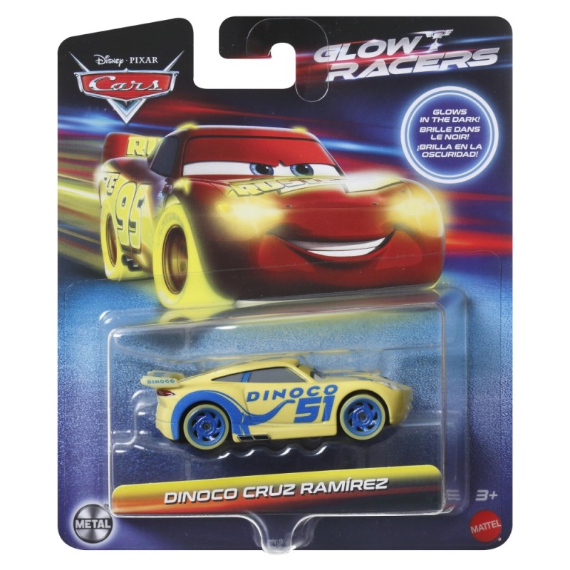 Mattel Cars - Glow Racers, Dinoco Cruz Ramirez HPG81 (HPG76)