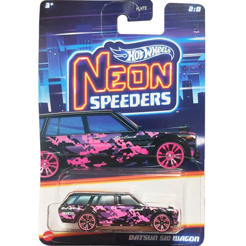 Mattel Hot Wheels - Αυτοκινητάκι Neon Speeders, Datsun S10 Wagon (2/8) HRW68 (HLH72)