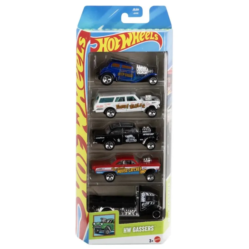 Mattel Hot Wheels – Αυτοκινητάκια 1:64 Σετ Των 5, HW Gassers JBJ84 (01806)