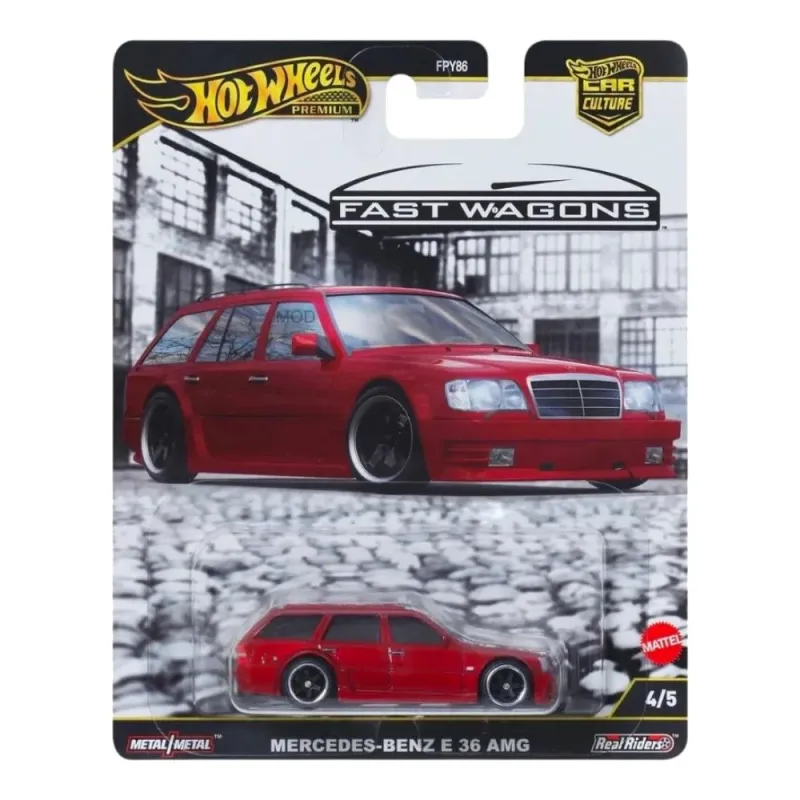 Mattel Hot Wheels – Car Culture Series, Fast Wagons - Mercedes-Benz E 36 AMG (4/5)JBK69 (FPY86)