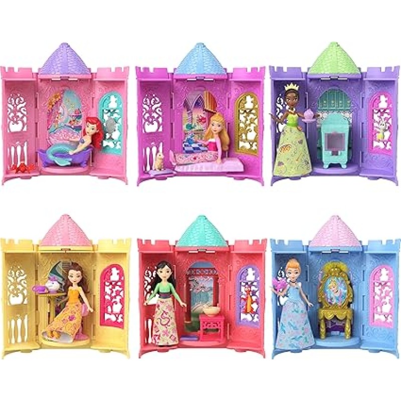 Mattel Disney Princess - Πύργος Έκπληξη Μικρή Κούκλα Και Αξεσουάρ JBL39 