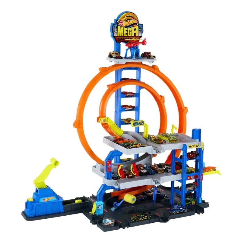 Mattel Hot Wheels - City, Mega Loop Garage JBM74