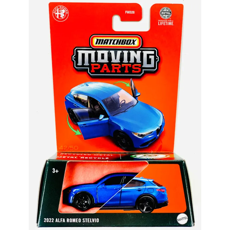 Mattel Matchbox - Moving Parts, 2022 Alfa Romeo Stelvio JBW76 (FWD28)