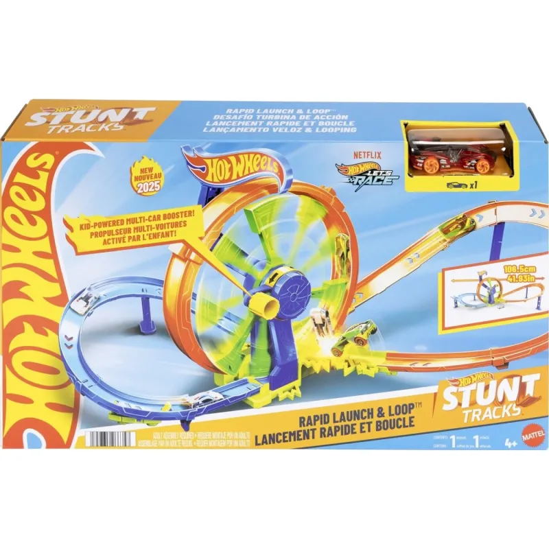 Mattel Hot Wheels - Rapid Launch & Loop JBX65