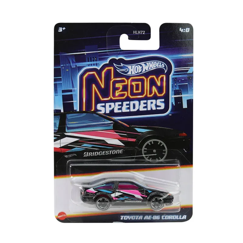 Mattel Hot Wheels - Αυτοκινητάκι Neon Speeders, Toyota AE-86 Corolla (4/8) JCB03 (HLH72)