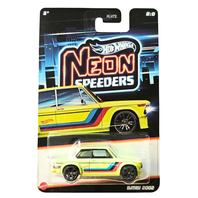 Mattel Hot Wheels - Αυτοκινητάκι Neon Speeders, BMW 2002 (8/8) JCB07 (HLH72)