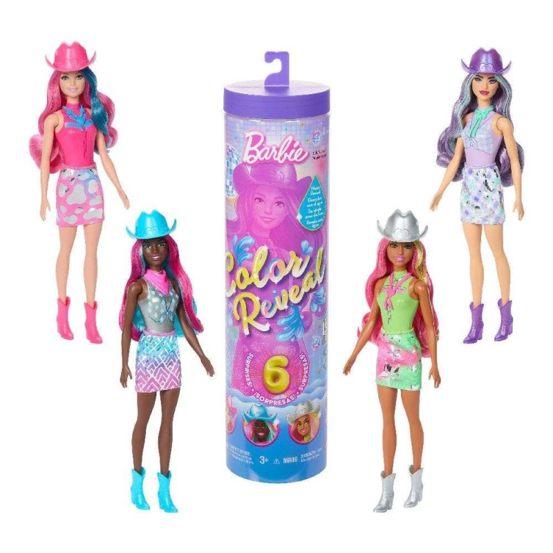 Mattel Barbie - Color Reveal , Disco Star Series Κούκλα με Εκπλήξεις JCP01 (JCV73)