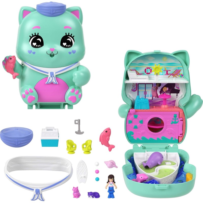 Mattel Polly Pocket - Sail Kitty Compact JCR37 (JFG56)