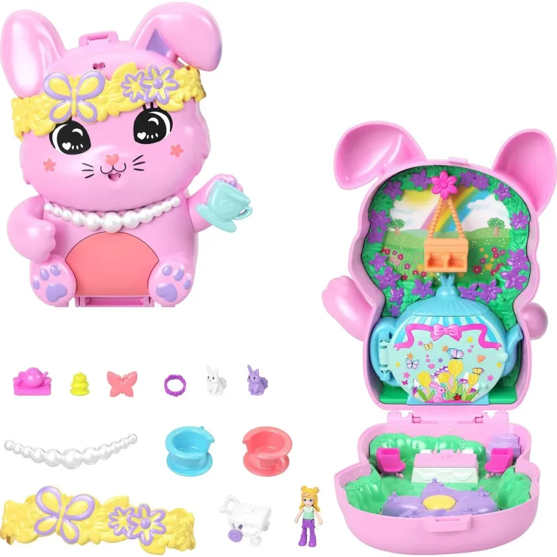 Mattel Polly Pocket - Tea Party Bunny Compact JCR40 (JFG56)