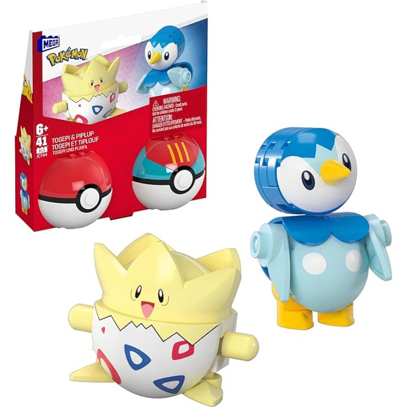 Mattel - Mega Pokemon , Σετ των δύο Togepi And Piplup JCT44 (HXP11)