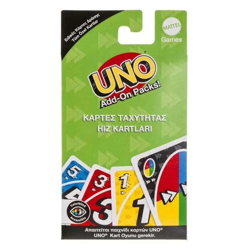 Mattel - Uno Core Add-On Packs, Κάρτες Ταχύτητας JCV57 (JCV55)