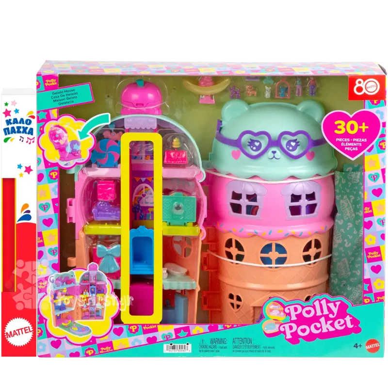 Παιχνιδολαμπάδα Mattel Polly Pocket - Gelato House JFT91