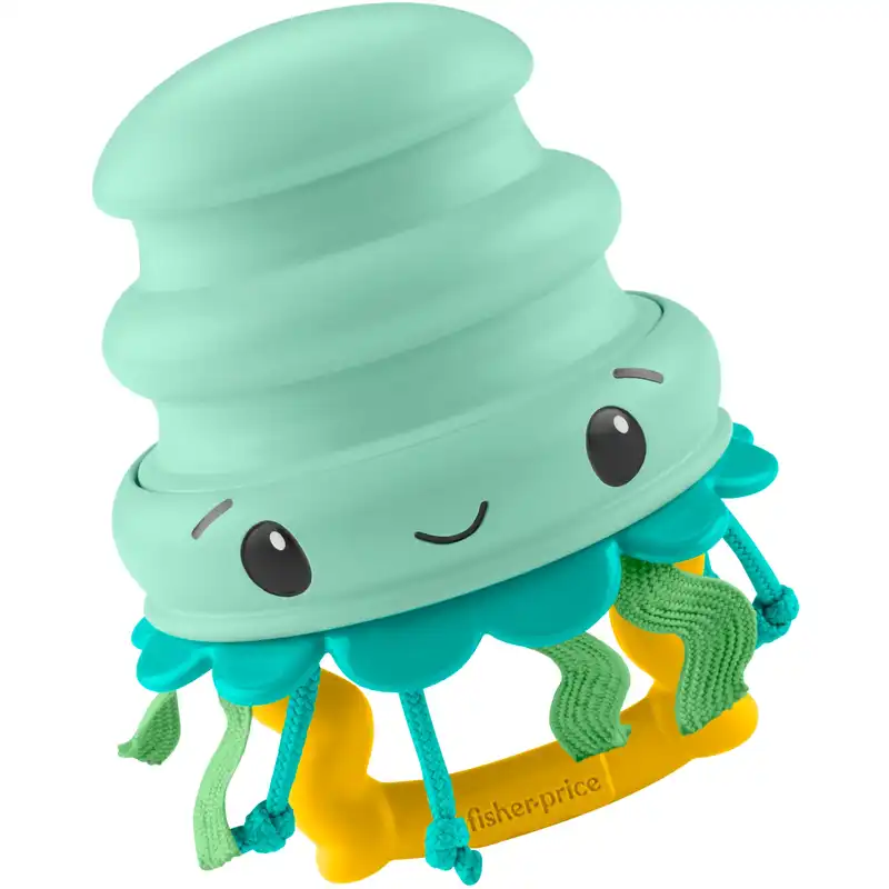 Fisher Price - Squishseas Silicone, Jellyfish Rattle JHB57 (JHB54)