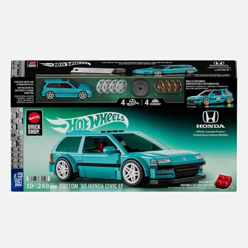 Mattel - Hot Wheels, Brick Shop, Speed Series, Custom ΄90 Honda Civic EF JHF62 (JFR87)