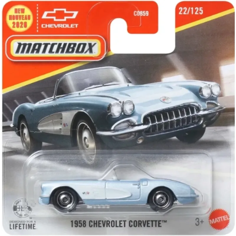 Mattel Matchbox - 1958 Chevrolet Corvette (22/125) JHN44 (C0859)