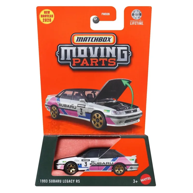 Mattel Matchbox - Moving Parts, 1993 Subaru Legacy RS JHV33 (FWD28)