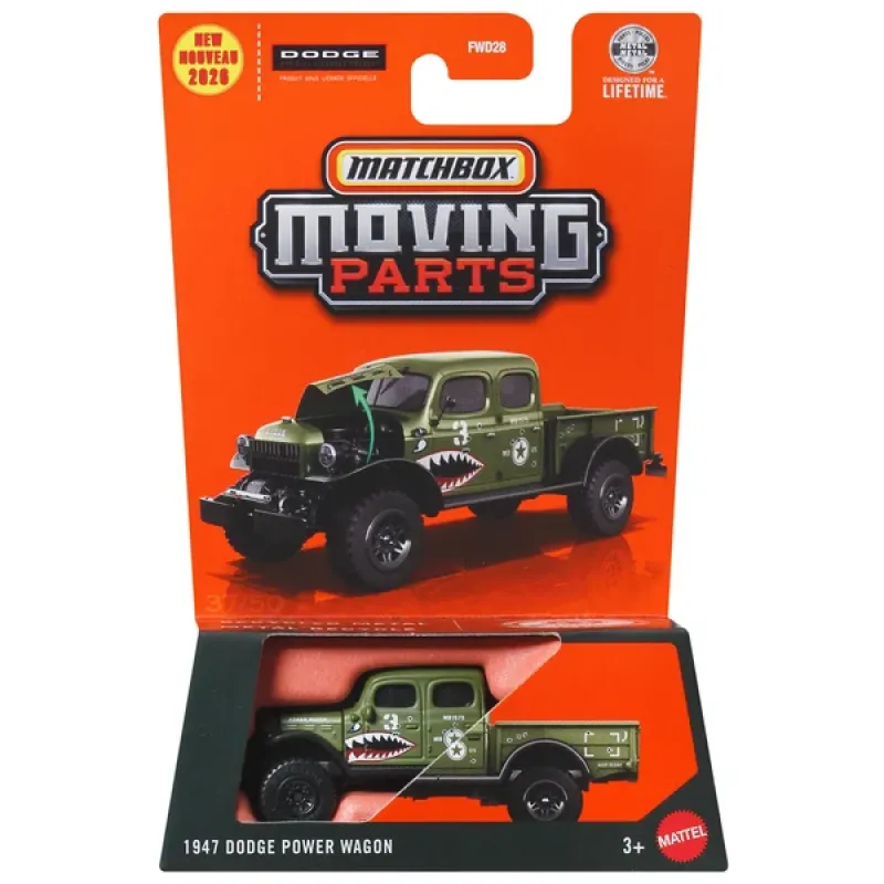 Mattel Matchbox - Moving Parts, 1947 Dodge Power Wagon JHV34 (FWD28)