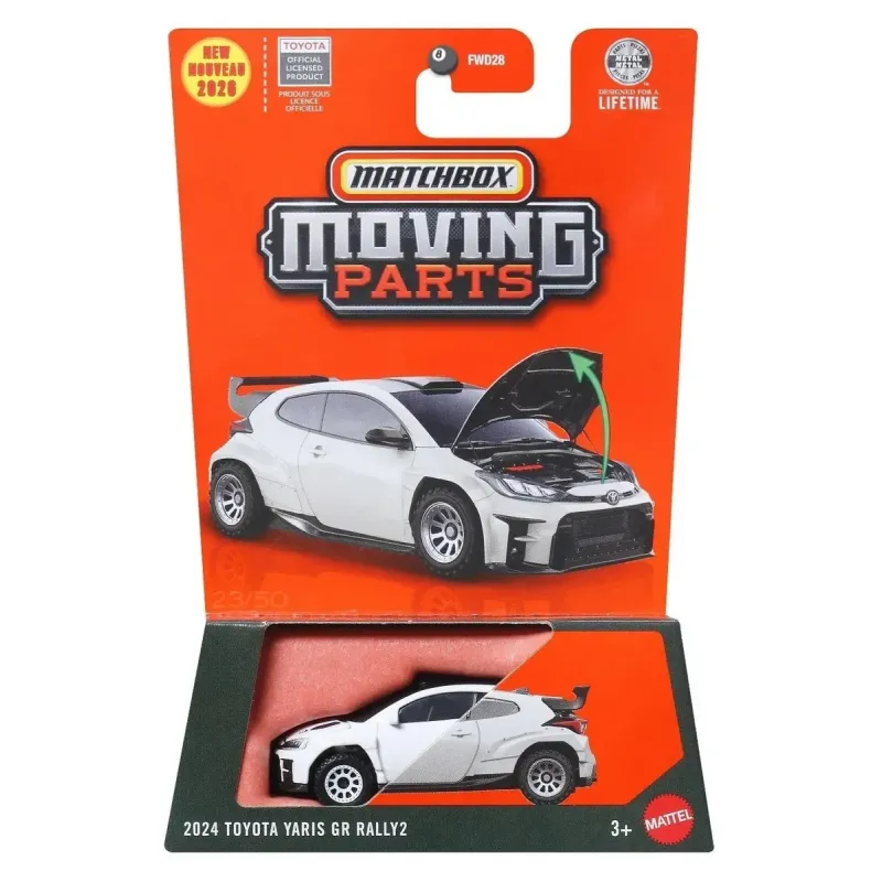 Mattel Matchbox - Moving Parts, 2024 Toyota Yaris GR Rally2 JHV36 (FWD28)