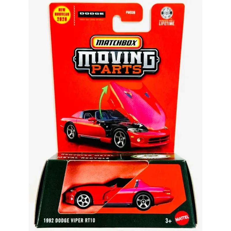 Mattel Matchbox - Moving Parts, 1992 Dodge Viper RT10 JHV40 (FWD28)