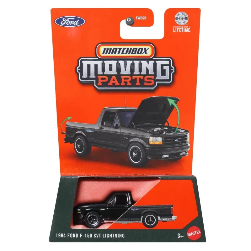Mattel Matchbox - Moving Parts,  1994 Ford F-150 SVT Lightning JHV65 (FWD28)