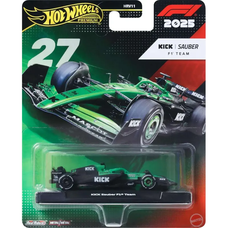 Mattel Hot Wheels - Premium, Kick Sauber F1 Team #27 JKD84 (HRV11)