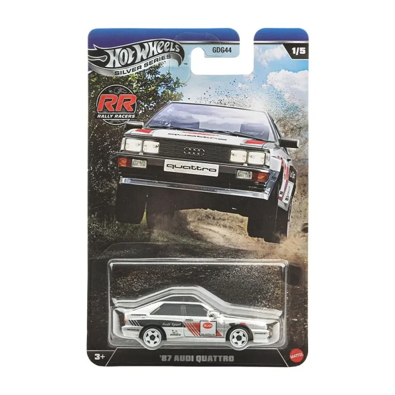 Mattel Hot Wheels - Silver Series, Rally Racers, '87 Audi Quattro (1-5) JKX61 (JLT21)