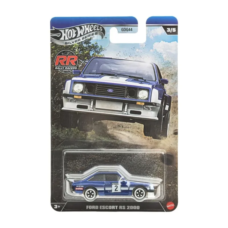 Mattel Hot Wheels - Silver Series, Rally Racers, Ford Escort RS 2000 (3-5) JKX63 (JLT21)