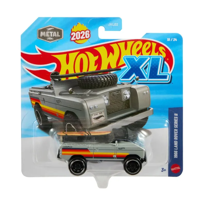 Mattel - Hot Wheels XL 2026, 1966 Land Rover Series ll (19/24) JLJ46 (JKL02)