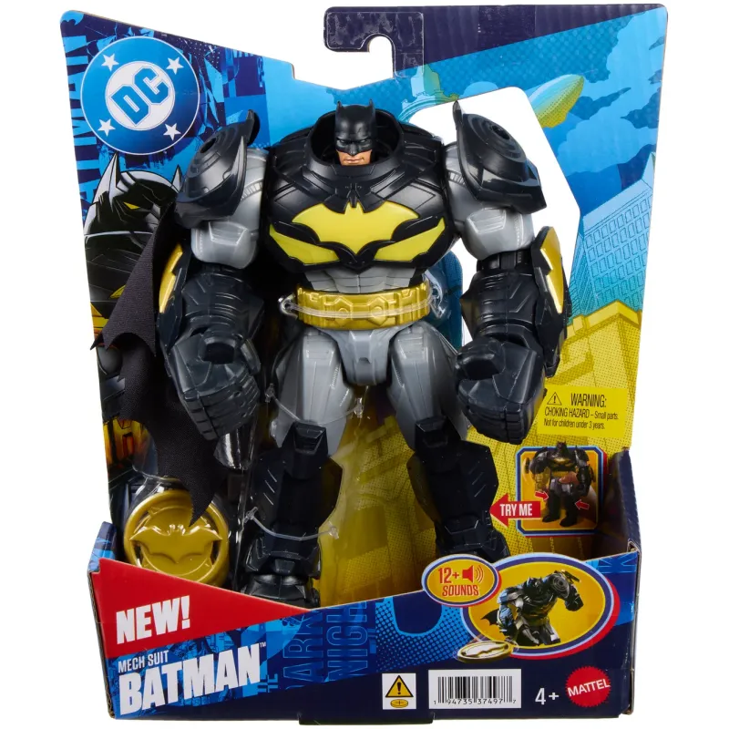 Mattel DC - Super Villains, Mech Suit Batman, Action Figure With Lights & Sound JMD86 (JMD85)
