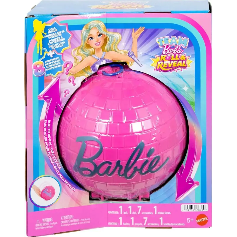 Mattel Barbie - Roll To Reveal Pop Star Surprise Doll JMK19