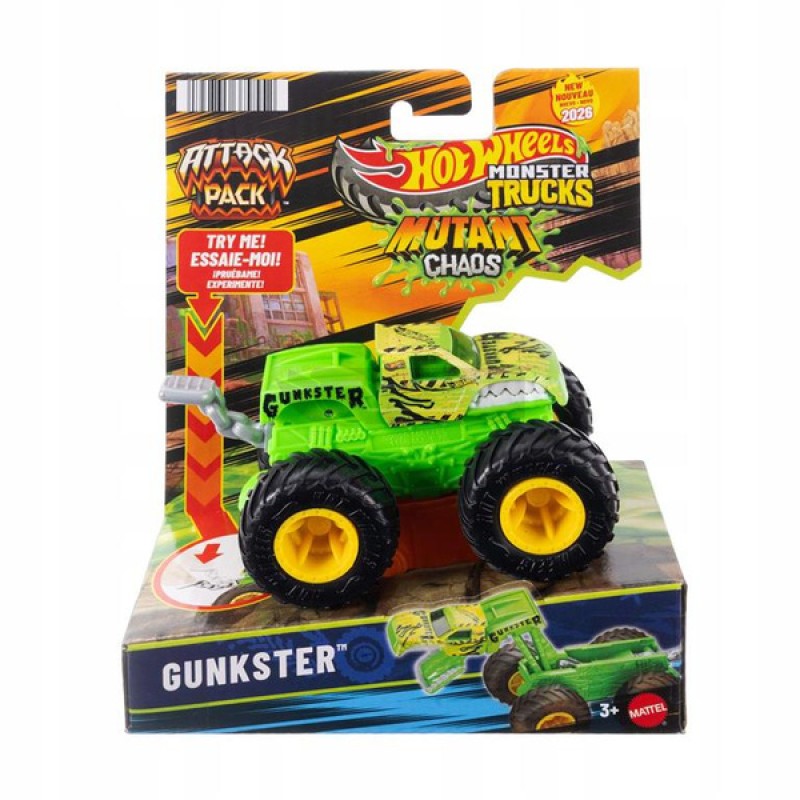 Mattel Hot Wheels - Monster Trucks, Attack Pack, Gunkster JML01 (JMK92)