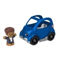 Fisher Price - Little People, Όχημα Με Φιγούρα, Blue Electric Car HMX82 (HPX84)