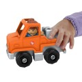 Fisher Price - Little People, Όχημα Με Φιγούρα, Orange Help And Go Truck HNJ29 (HPX84)