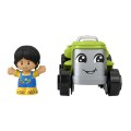 Fisher Price - Little People, Όχημα Με Φιγούρα, Green Farm Tractor HPX87 (HPX84)