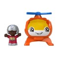 Fisher Price - Little People, Όχημα Με Φιγούρα, Orange Helicopter HPX90 (HPX84)