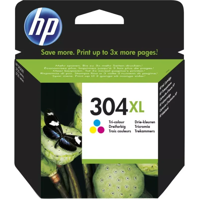 HP - Μελάνι 304XL, Tri-Colour 300 Pages N9K07AE