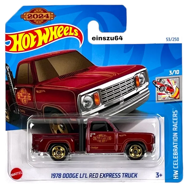 Mattel Hot Wheels - Αυτοκινητάκι HW Celebration Racers , 1978 Dodge Li'l Red Express Truck 2024 (3/10) HRY97 (5785)