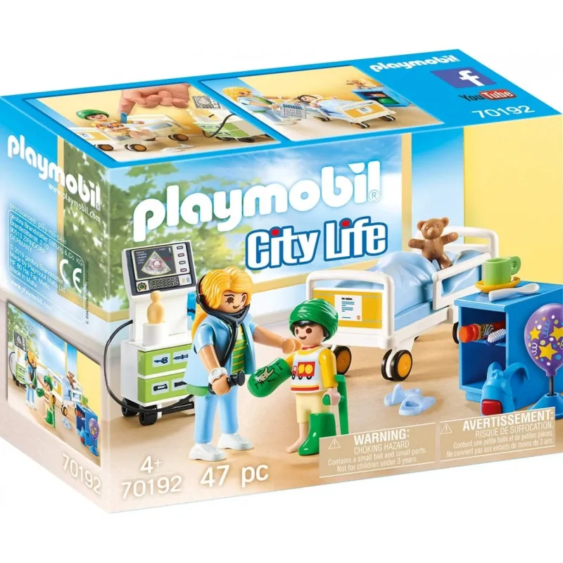 Playmobil City Life - Παιδικό Δωμάτιο Νοσηλείας 70192