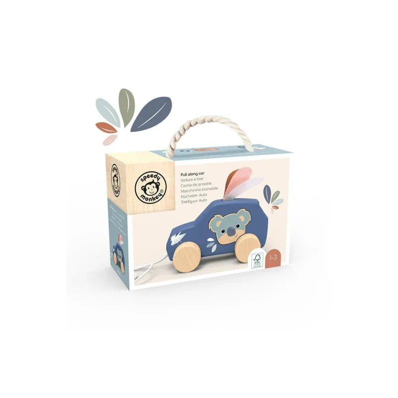 Speedy Monkey - Συρόμενο Αυτοκίνητο Τακτοποίησης 15x14x6 cm SP1038