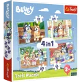 Trefl - Puzzle 4 in 1, Bluey And His World 12/15/20/24 Pcs 34637