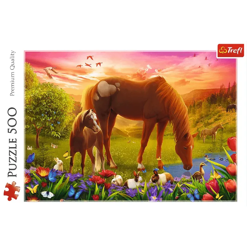 Trefl - Puzzle Horses In The Meadow 500 Pcs 37451