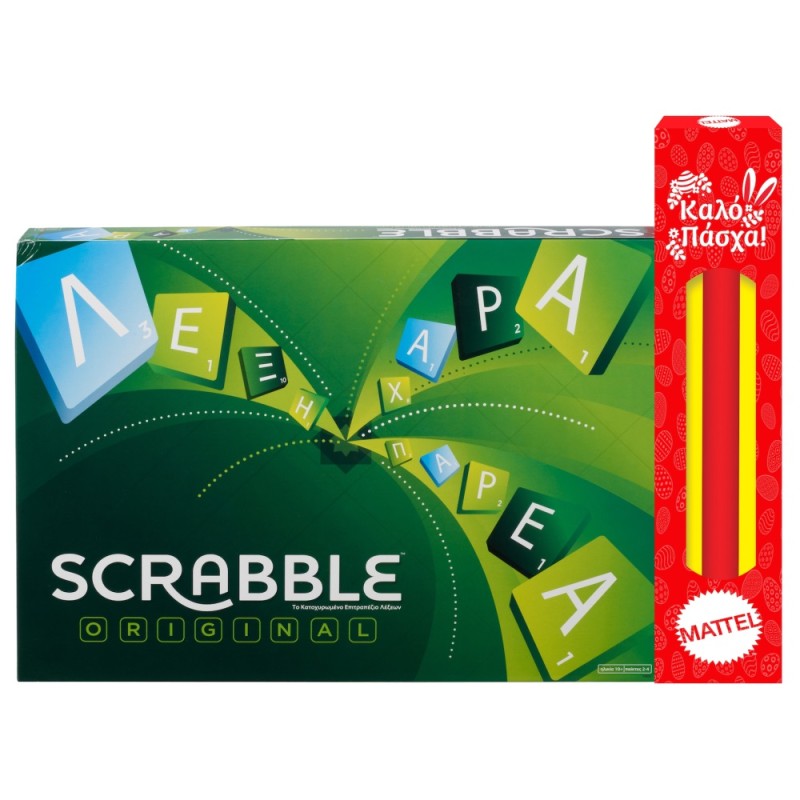 Παιχνιδολαμπάδα Mattel - Επιτραπέζιο, Scrabble Original Y9600