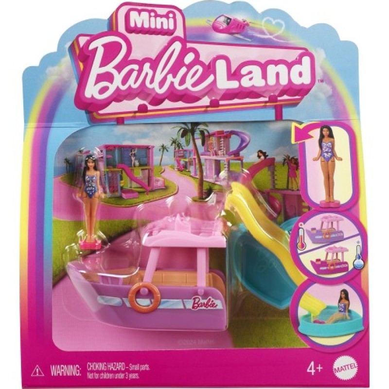 Mattel Barbie - Mini BarbieLand - Κούκλα Και Όχημα - Dreamboat HYF41 (HYF38)