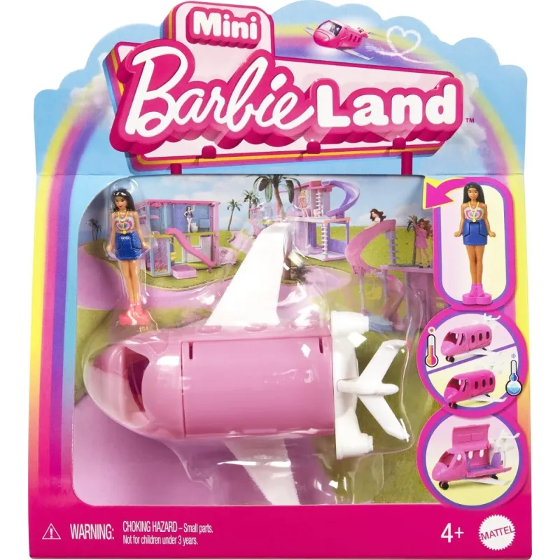 Mattel Barbie - Mini BarbieLand - Κούκλα Και Όχημα - Dreamplane HYF40 (HYF38)