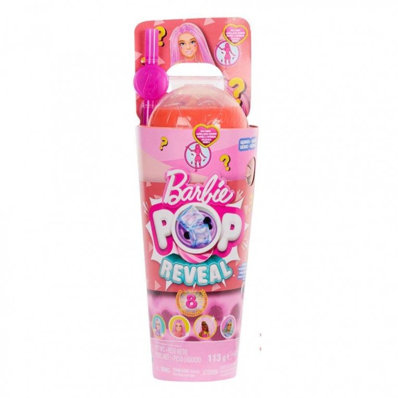 Mattel Barbie - Pop Reveal, Bubble Tea Series Κούκλα Ρόφημα Μάνγκο με 8 Εκπλήξεις HTJ22 (HTJ18)